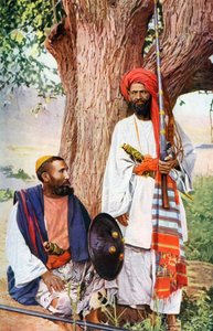Afridis Pathan Stämme, Kriegsführung in den nördlichen indischen Märschen, Indien, 1922 von Unbekannt