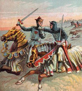 Nach der Schlacht von Crécy, 1346, um 1850