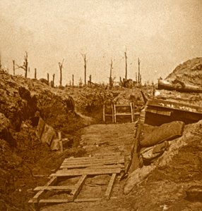 Nach dem Bombardement, um 1914-1918
