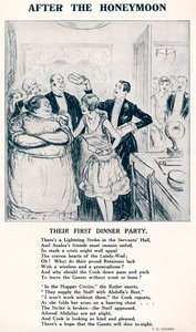 Nach den Flitterwochen - Ihr erstes Abendessen, 1927 von Unbekannt