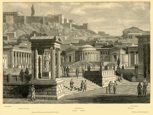 Agora von Athen restauriert, 1890