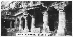 Ajanta-Höhlen, Vihara, Maharashtra, Indien, ca. 1925 von Unbekannt