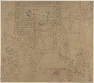 Album von daoistischen und buddhistischen Themen: Könige der Hölle: Blatt 34