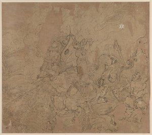 Album mit daoistischen und buddhistischen Themen: Suche den Berg: Blatt 49, 1200er von Unbekannt