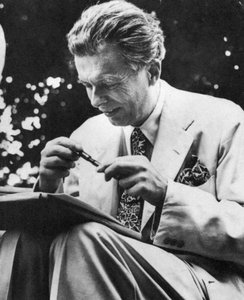 Aldous Leonard Huxley 1894-1963, englischer Essayist und Romanautor, um 1950er Jahre von Unbekannt