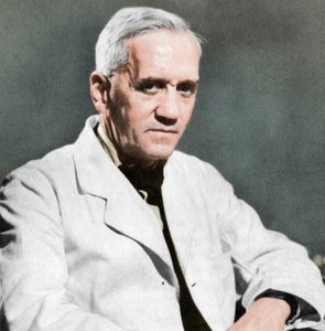 Alexander Fleming, schottischer Bakteriologe, ca. 1930er