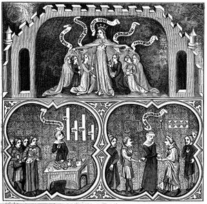 Allegorie der Gerechtigkeit, aus Aristoteles