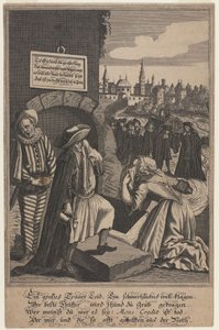 Allegorie auf den Tod des Kredits, frühes 18. Jahrhundert