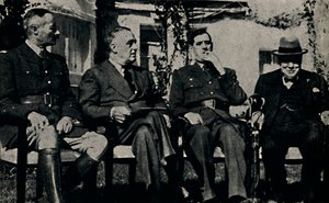 Alliierte Konferenz in Casablanca, Französisch-Marokko, Januar 1943, 1945