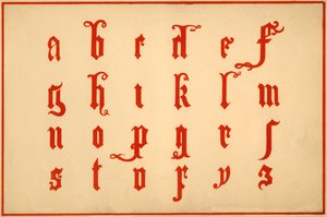 Alphabet, Buchstaben a-z, Kleinbuchstaben von Unbekannt