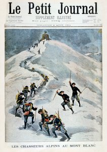 Alpine Jäger auf dem Mont Blanc, 1901