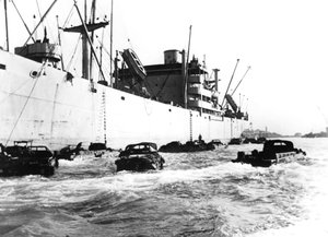 Amerikanische Amphibienfahrzeuge, Le Havre, Frankreich, 1944