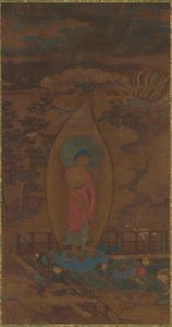 Amitabha begrüßt eine Seele im Paradies, Ming-Dynastie, 16.-17. Jahrhundert