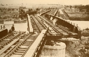 Elektrisch betriebene Schwenkbrücke in Beccles, nahe Yarmouth, London und Nordostbahn