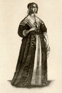 Eine englische Dame im Hauskleid, 1640, 1937 von Unbekannt