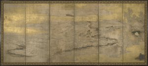 Ein verbannter Kaiser auf Okinoshima, ca. 1600