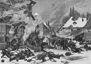 Ein Vorfall in der Schlacht von Villersexel, 1902 von Unbekannt