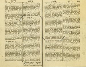 Ein Bericht über Claude Marin Saugrain, Onkel von Antoine Saugrain, 15. Februar 1735