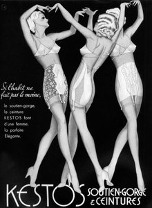 Eine Werbung für Kestos Unterwäsche, 1938