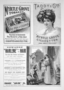 Eine Werbeseite in der Illustrated London News, Weihnachtsausgabe, 1896 von Unbekannt