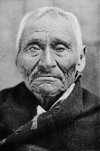 Ein alter Tlingit-Indianer aus Alaska, 1912