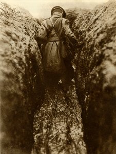 Ein Offizier in den Schützengräben, Frankreich, Erster Weltkrieg, 1916, 1935