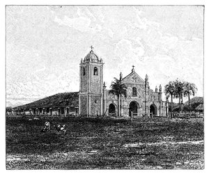 Eine alte Jesuitenkirche, Pirayu, Paraguay, 1895