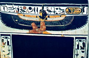 Altägyptische Hieroglyphen, Theben, Ägypten von Unbekannt