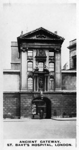 Altes Tor, St. Barts Hospital, London von Unbekannt