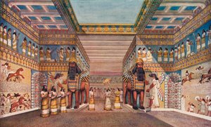 Alte Zivilisation: im Palast eines assyrischen Königs, 1907