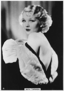 Anya Taranda, amerikanisches Model, Showgirl und Schauspielerin, ca. 1938