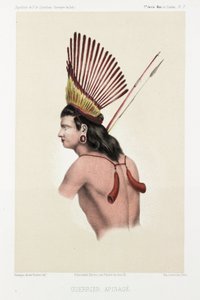 Apinage-Krieger, Brasilien, ca. 1843-1847 von Unbekannt
