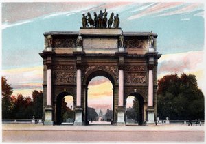 Arc de Triomphe, Paris, um 1900 von Unbekannt