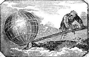 Archimedes ca. 287-212 v. Chr., antiker griechischer Mathematiker und Erfinder, 1824 von Unbekannt