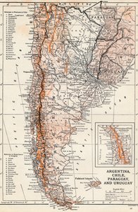 Argentinien, Chile, Paraguay und Uruguay