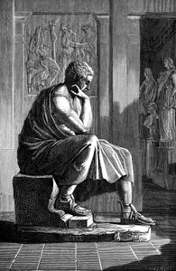Aristoteles 384-322 v. Chr., antiker griechischer Philosoph und Wissenschaftler