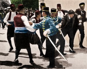 Verhaftung von Gavrilo Princip, Mörder von Erzherzog Franz Ferdinand, 1914 von Unbekannt