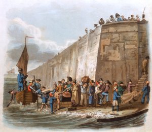 Ankunft in Calais, 1816