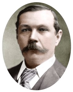 Arthur Conan Doyle, schottischer Schriftsteller, um 1900 von Unbekannt