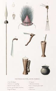Artefakte aus dem Hafen von Doreri, Neuguinea von Unbekannt