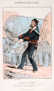 Marineartillerie, Belagerung von Paris, Deutsch-Französischer Krieg, 1870-1871 von Unbekannt