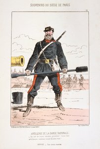 Artillerie der Nationalgarde, Belagerung von Paris, 1870-1871