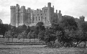 Arundel Castle, Arundel, West Sussex, um 1900-1920