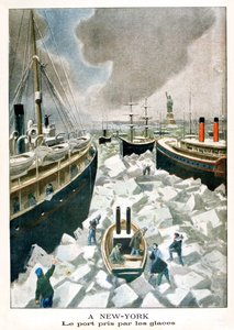 In New York, der Hafen vom Eis erobert
