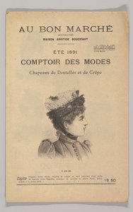 Au Bon Marché-Comptoir des Modes, Chapeaux de Dentelles et de Crêpe, Sommer 1891 von Unbekannt