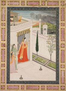 Vorzeichen der Krähe Vasakasajja Nayika, ca. 1800