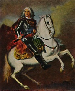 August der Starke 1670-1733 - Gemälde von Silvestre, 1934