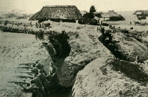 Österreichische Schützengräben in den Karpaten, Erster Weltkrieg, ca. 1915, ca. 1920