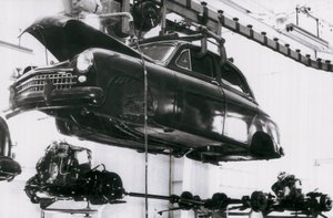 Automobilindustrie der spanischen Marke Seat in Barcelona, 02.06.1953