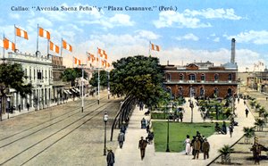 Avenida Saenz Pena und Plaza Casanave, Callao, Peru